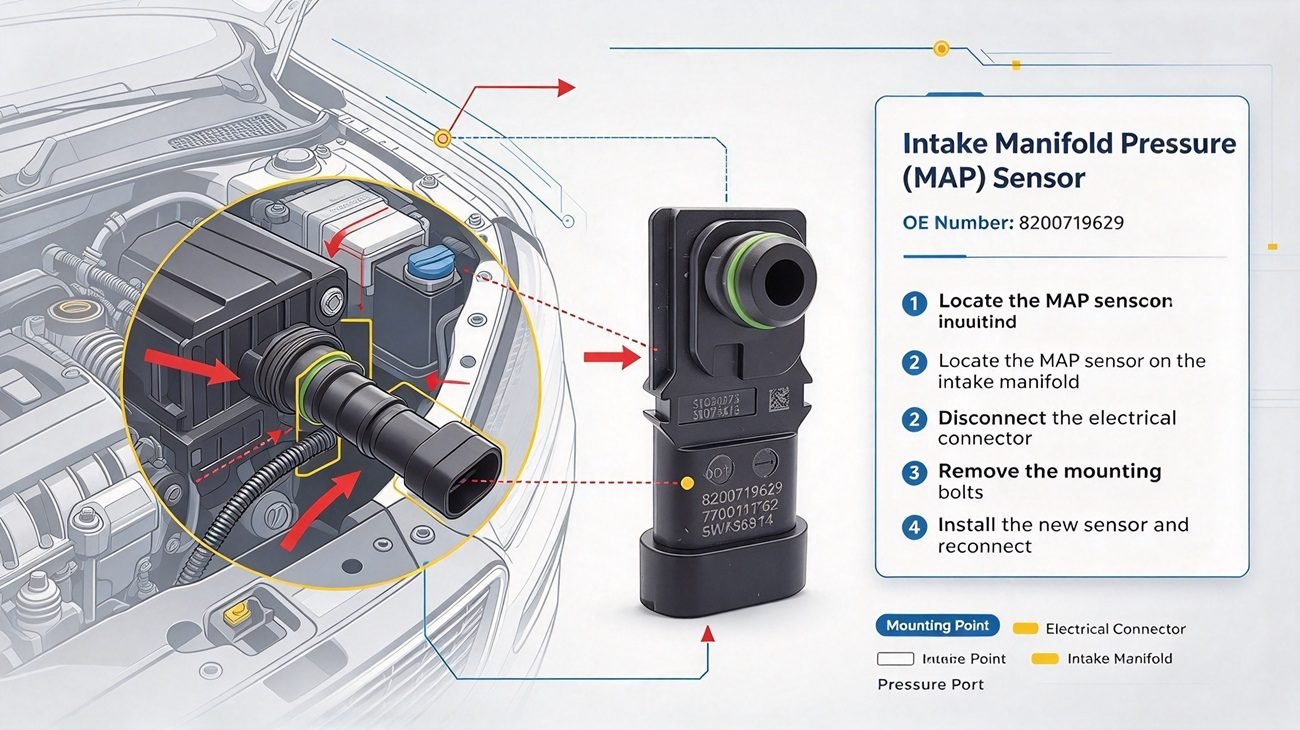 8200105165 MAP sensor for Dacia