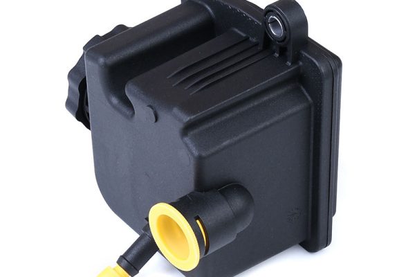 steering fluid container